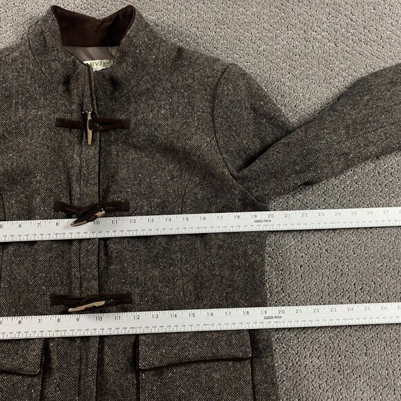 Orvis Tweed Wool Toggle Jacket Women's Medium Brown - Picture 8 of 14